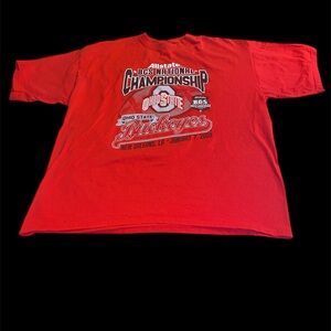 Ohio State Buckeyes 2008 Allstate BCS Champions Men's Extra Large Red Shirt XL